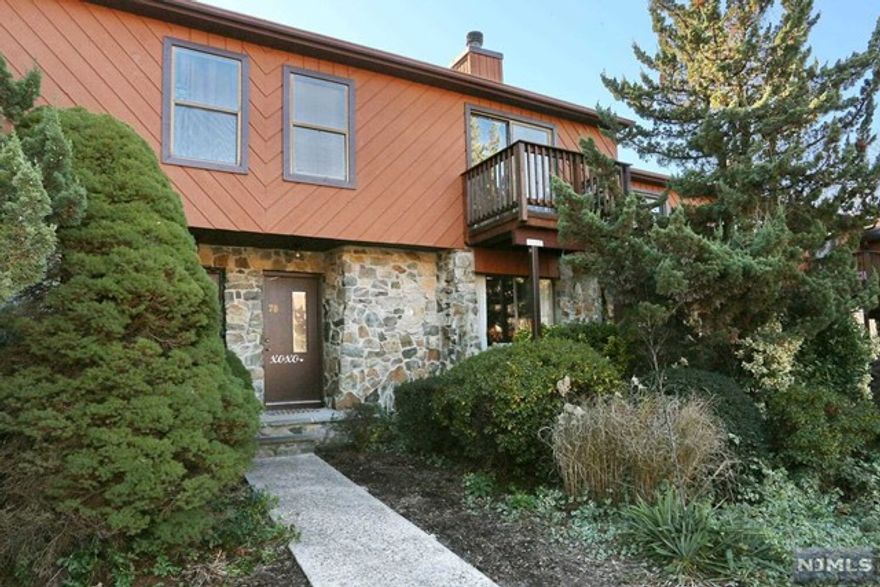 SPACIOUS 3 FLOOR TOWNHOUSE IN VERY DESIRABLE BROOKSIDE HEIGHTS. 1ST FLOOR FEATURES A LIVING W/FIREPLACE, DINING ROOM, HALF BATHROOM, AND AN EAT IN UPDATED KITCHEN W/SS APPLIANCES. SLIDING GLASS DOORS ALSO LEAD OUT TO A LARGE DECK FROM THE KITCHEN. HUGE SKYLIGHT ON SECOND LEVEL LIGHTS UP THE ENTRANCE & SECOND FLOOR HALLWAY. 2ND FLOOR FEATURES 2 LARGE BEDROOMS WITH EACH BEDROOM HAVING THEIR OWN BALCONIES, DOUBLE CLOSETS & BATHROOMS. THE BASEMENT IS FULLY FINISHED WITH A FAMILY ROOM AREA, WET BAR W/REFRIGERATOR, SEPERATE STORAGE ROOM, & LAUNDRY AREA. ADDITIONAL FEATURES OF THE TOWNHOUSE INCLUDE CENTRAL AIR/FORCED HOT AIR, 3 TOTAL BALCONIES, RECESSED LIGHTING, HARDWOOD FLOORS, COMMUNITY POOL, CLUB HOUSE, & BEAUTIFULLY LANDSCAPED GROUNDS. BEINGS SOLD IN "AS IS" CONDITION. CLOSE TO SHOPPING, RESTAURANTS, NYC EXPRESS BUS, PARK & RIDE, RTS 287, 4, 208!