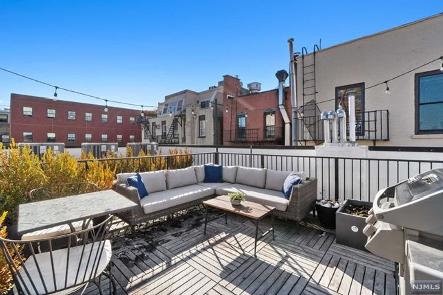 Experience luxury living in this exquisite 2Bd/2Bth Penthouse condo with a chic direct access elevator and your own private Roof Deck perfect for quiet nights or entertaining. Featuring a chef-inspired kitchen equipped with Miele appliances, Quartz Master counters, and Porcelanosa cabinetry. Natural light floods the living space through floor to ceiling windows. Beautiful wide plank wood floors, surround sound system in LR & accent lighting. Discover the allure of this Boutique Building with lower carrying costs, moments from the scenic Hudson River Promenade, NYC Ferry and the vibrant uptown array of shops & dining options.