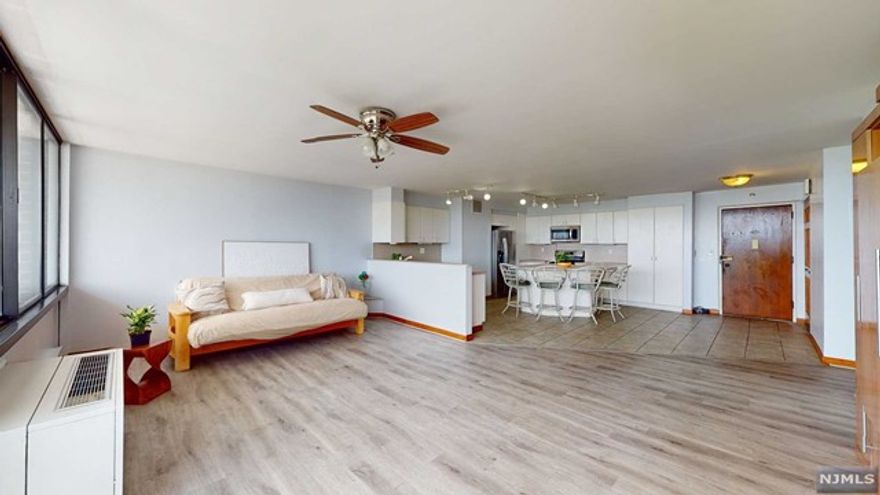 Discover the perfect blend of breathtaking views and open space at 770 Anderson, Unit 10K. This 2-bedroom, 2-bath condo spans nearly 1300 sq ft, offering stunning Upper West Side and George Washington Bridge vistas. Well-maintained by a single owner, it includes a deeded parking space (175). Enjoy the Greenhouse's top-notch amenities: sauna, outdoor pool, brand-new pickleball/basketball court, studio, large gym, and a storage unit. The monthly maintenance fee covers all utilities and Wi-Fi. With a bus to NYC right across the street, commuting is a breeze. Note: The building is non-smoking, and the home is sold as-is. Seller disclosure available. Don't miss this exceptional opportunity! The building is also pet friendly.