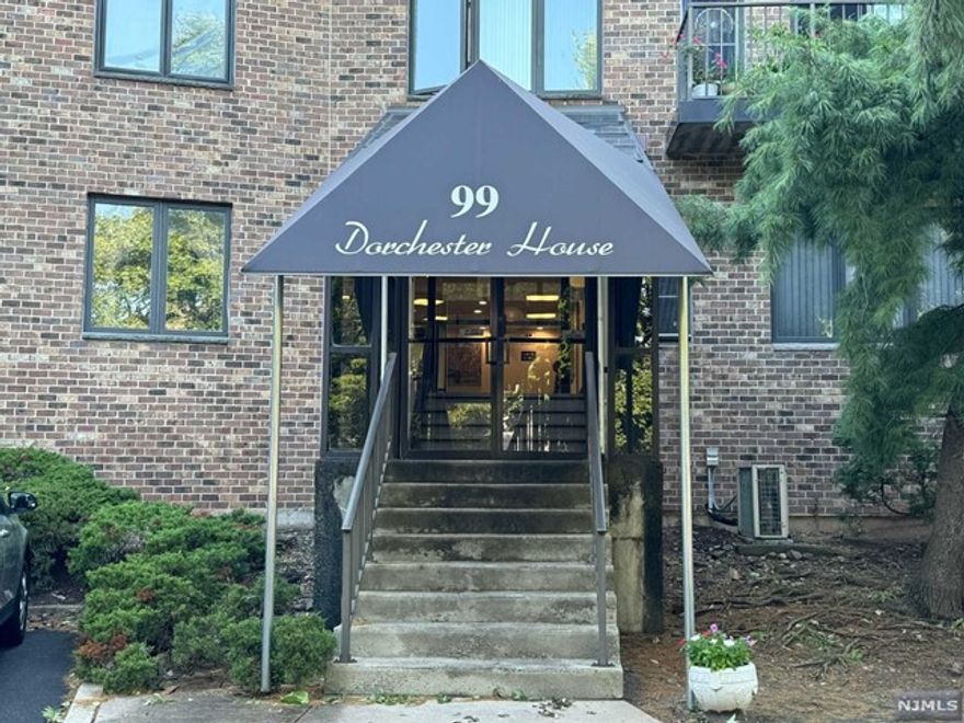 Absolutely move-in ready! Come see this spacious penthouse unit (903 sq. ft.) featuring a large 1-bedroom with double closets, a huge living room and dining area with skylight, an updated full bathroom (2023), and an in-unit washer/dryer. The central air system was replaced in 2023. Enjoy a private balcony, storage space, and all-wood flooring throughout. Rent includes Wi-Fi, water, one garage parking spot, and additional parking spots. Convenient to Rt. 46, 80, buses to NYC. and close to Overpeck Park, AMC theater,H-Mart, COSTCO etc. No pets!