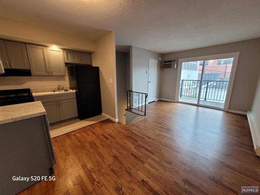 No Steps, Great location near Hackensack Hospital. Updated and very clean unit in quiet building. Close to transportation, stores and restaurants. Off street parking available.