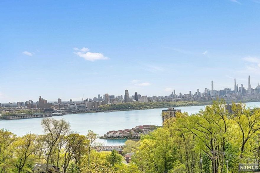 Opportunity to live in a luxurious environment, and make this your own! Located in one of the most exclusive buildings along the Gold Coast in Fort Lee, this desirable "C" line offers beautiful treetop and Hudson River/NYC skyline views to the east and spectacular sunset views to the west. Gracious floor plan offers approximately 1850 square feet of living space and approx. 310 square feet of outdoor space. The living room, Primary bedroom and second bedroom all have access to the terrace via glass sliders. Laundry in Unit. The Plaza features only 3 apartments per floor, 24 hr concierge, pool, tennis, pickle ball, gym with sauna, attended garage and private storage for each unit included on the floor. Parking $115. Subject to Board approval.