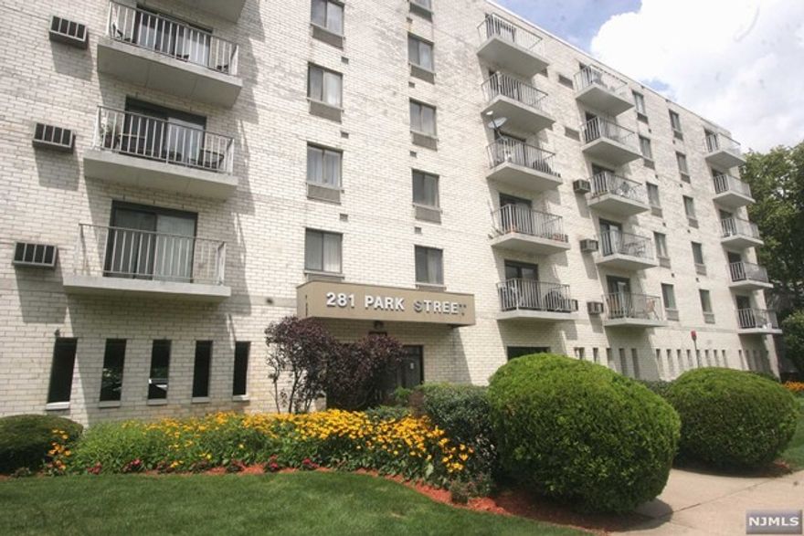 Spacious one bedroom apartment with some recent updates as new washer and dryer, new heater, new a/c units. Apartment Features in unit washer/dryer & dishwasher, private caged storage (#8), parking spot (#53) for a $14 fee. Balcony for your enjoyment! There is additional parking for your use as well for additional fee. The building offers: gym and community room . Close to NJ Transit.