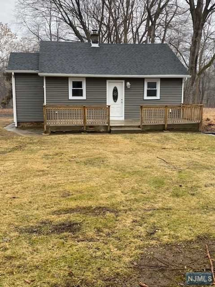 CHARMING COTTAGE STYLE RANCH with hardwood floors, living room, mud room, new granite kitchen, new bath, new heating & central air, new insulation and new siding. full basement for storage plus shed in rear. Very private setting backing to watershed property. two houses on the property. All new paint & plenty of parking. Must submit full credit check with application. Tenant responsible for 1st $150 of all repairs after the first 30 days and all utilities, gas, electric, water & garbage. laundry hookup in basement with "as is "washer & dryer. lawn care & snow removal provided by landlord.