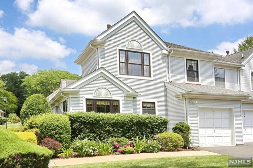 Nestled in a park-like setting, CHAPEL GREENS townhome end-unit (2100 sq ft+) is located in the highly desirable FARDALE section of Mahwah. Whether you're working from home or unwinding after a long day, you'll find an ideal blend of comfortable living, relaxation & easy entertaining. Enter the sun-filled Eat-In Kitchen w/ easy garage access or step in to the Dining Room and Living Room with a soaring 2-STORY double-sided, stone gas fireplace adding warmth and character to your home. The Family Room, connected to the Living Room, is a versatile space that includes a wet bar and sliding door that leads to a backyard patio. Upstairs is your Primary Bedroom-a spacious retreat with an Ensuite Bathroom plus a walk-in closet. Find 2 more well sized bedrooms and a hall bathroom. A finished basement (@500 sq ft) completes the home. Close to all major highways, shopping, restaurants, & great recreational activities. Don't miss the opportunity to make this home your new sanctuary.