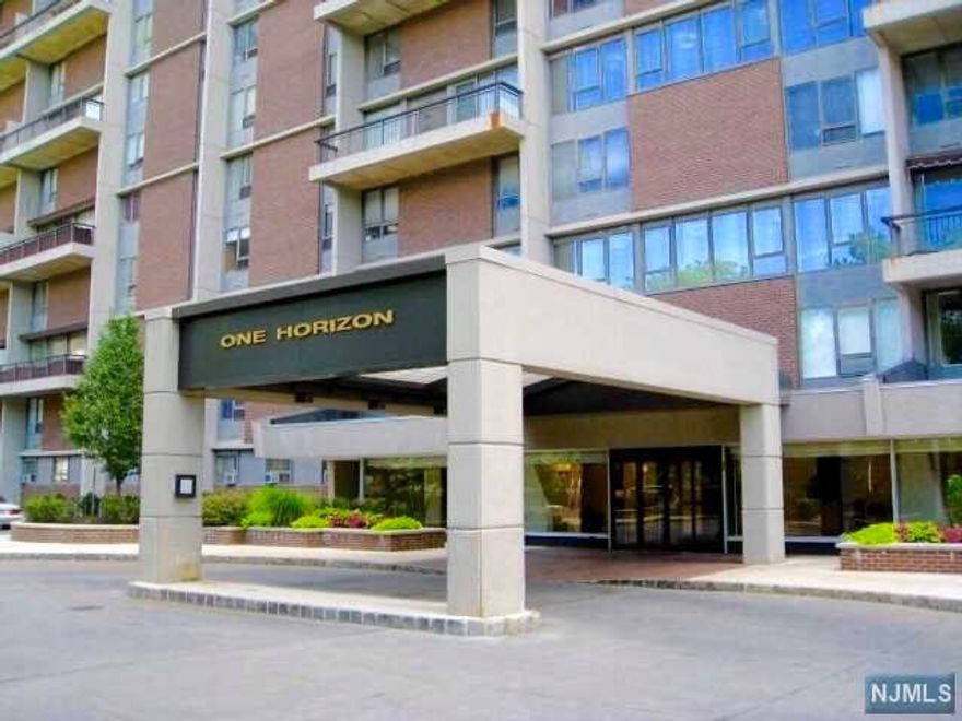 Updated one bedroom, one full bath in luxury co-op building in Fort Lee, NJ with beautiful sunset views. Premiere garage parking will transfer with rental. Approx. 850 sq. ft., 24 ft. terrace (with wood decking) plus awning with floor to ceiling windows in living room and dining room. New floors throughout, new windows living room, newly painted, updated kitchen and bathroom. All utilities, cable, internet, garage parking, 24 hour doorman and security, community room included in rent. Additional amenities available: gym, pool, tennis for fee. Move in ready. Due at signing 1st mo rent, 1.5 mo security and 1 mo broker fee. Min gross income required $115,000. For showings call Randi 201-615-0763.