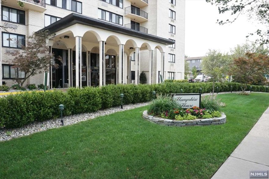 Modern 1BR 1BTH Co-op in highly desirable Hampshire House building. Unit features an open layout with large living room, brand new kitchen with quartz countertops and stainless-steel appliances, as well as a very large bedroom with walk-in closet, and large terrace overlooking the George Washington Bridge!!! Full service, elevator building with on floor laundry, exercise room, and pool on the premises. Maintenance includes all utilities and taxes, as well as 1 garage parking space. This is a must see!!!