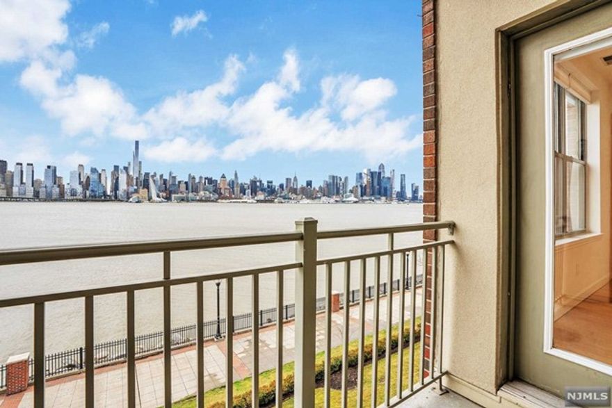 **HALF BROKER FEE PAID BY OWNER**Welcome home to this East facing, NYC/River views, 1 bedroom 1 bathroom condo located in the highly sought after Hudson Club community! This well maintained home & freshly painted features unobstructed views of the NYC Skyline and the Hudson River stretching across 767 sqft. Brace yourself as you walk into the open layout floor plan! The chef's kitchen features granite counters, SS appliances, and plenty of counter space. The large bedroom features a walk-in closet & shared en-suite bathroom. The unit comes w/a in-unit washer/dryer, a outdoor balcony overlooking NYC, and an indoor parking spot! Enjoy having all utilities & cable/internet included except for electric. Hudson Club includes concierge, outdoor pool w/ jacuzzi, fitness center, basketball court, cinema room, social room, business lounge, & more! Located close to ACME, Starbucks, restaurants, stores & just steps from the Port Imperial Ferry station, the light rail, and bus stops.