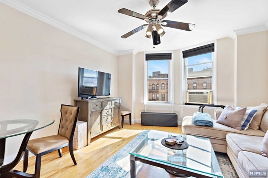 Start making your memories in this sunny 2 bedroom 1 bath condo in Uptown Hoboken. This beautifully updated condo offers a modern open floor plan featuring 9 ft ceilings, a large living room, dining area, kitchen with SS appliances, granite countertops, breakfast bar, plenty of cabinet space and in-unit laundry. The large quiet Master Bedroom also includes an alcove perfect for your home office and a large custom closet. The 2nd bedroom is great for a nursery, a small guest bedroom or a private home office. In the basement of this well-maintained building, you will find a large storage unit. This space is perfect to store seasonal items, bikes, skis, luggage, strollers, etc. Don't wait! Take advantage of this amazing location. Here you are just steps away from the Hudson River Waterfront, parks, playgrounds, daycares, New York Sports Club, trendy shops, Walgreens, Kings, Trader Joe's, and many bars & restaurants. Home is on the 5th floor walk-up.