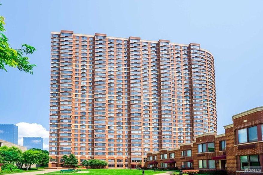 Welcome to 'The Palisades', situated on the top of Fort Lee, walking distance to downtown Fort Lee for shopping and dining, a minute away from movie theater and film center. Buidling offers outdoor pool, fitness center, library, community room, children't playroom, BBQ area, concierge service, caffeteria and on site management office . Unit just renovated with beautiful floors, counter tops and custom cabinets. Open layout, washer and dryer, ample closets, facing north. 1 indoor deeded parking space(4-68) included. Due at lease signing 1st month rent, 1-1/2 month security deposit, $500 building move-in fee, $500 refundable move-in deposit and 1-month broker's fee.