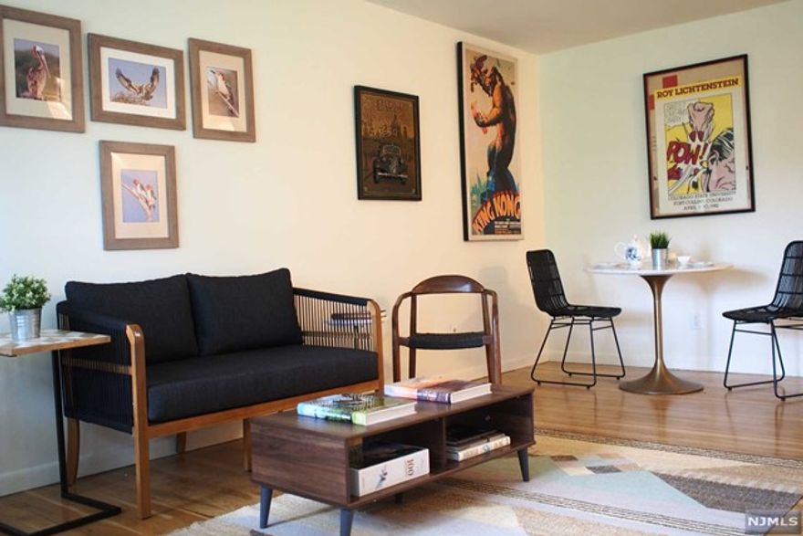 Beautiful studio bedroom apartment. Close to NYC transport, shopping, and dining. Enjoy all that the village has to offer! Updated bathroom, oversized closets and hardwood floors make this charming garden apartment a must see. on-site parking space. Furnished photos from previous tenant. On site coin laundry. Heat, Hot water, cooking gas included. Floors just refinished and freshly painted. Tenant pays electric. 1.5 month security. 1 month broker fee. Credit check and interview required.