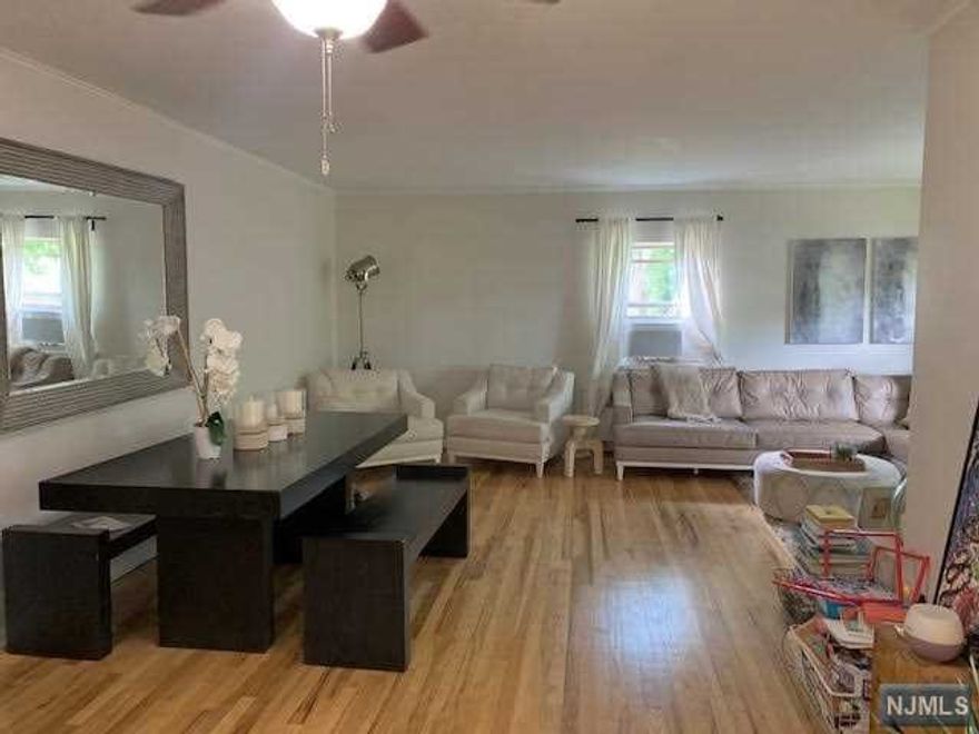 RARE FIND in Prestigious RIDGEWOOD "OAK MANOR" ! 1ST FLOOR LARGE 3 BEDROOM is Coming Available "Rarely Happens"... Cheerfully Bright with Natural Sunlight......CUSTOM PAINT, ALL ROOMS are HARDWOOD FLOORS, Open Eat-In Spacious Kitchen with "Gas" Range- Includes Appliances, Dishwasher, Refrigerator. Many Large Closets. Washer & Dryer In-Suite (Hard to find)! High Speed Internet, Cable Ready. Entertainment Deck and BBQ Area and Newer Fitness Center. Included is a place to store your Bicycle (Rack Room)! Designated PARKING ON SITE Included... Garages Available are optional. Close to Train, Bus and Village amenities. Excellent Schools! On-Site SUPER ! PETS CONDITIONAL --SHORT TERM May Be AVAILABLE! Photos are similar. **ONLY 5 WEEK SECURITY REQUIRED; NO Application Fees.. FACE TIME VIDEOS AVAILABLE Photos are similar. Minimal stairs!