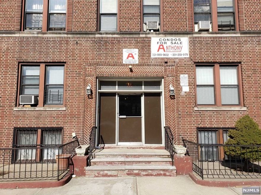 Landlord pays half the broker fee!!!! Spacious one bedroom condo available now. Conveniently located close to park, school, shopping, highway and Journal Square. Unit is freshly painted and offers new appliances, hardwood floors, laundry room in basement, on site super and includes heat and hot water. This unit is located on the 4th floor (easy walk up) there is no elevator in the building. NTN report including rental history, credit and background check required.