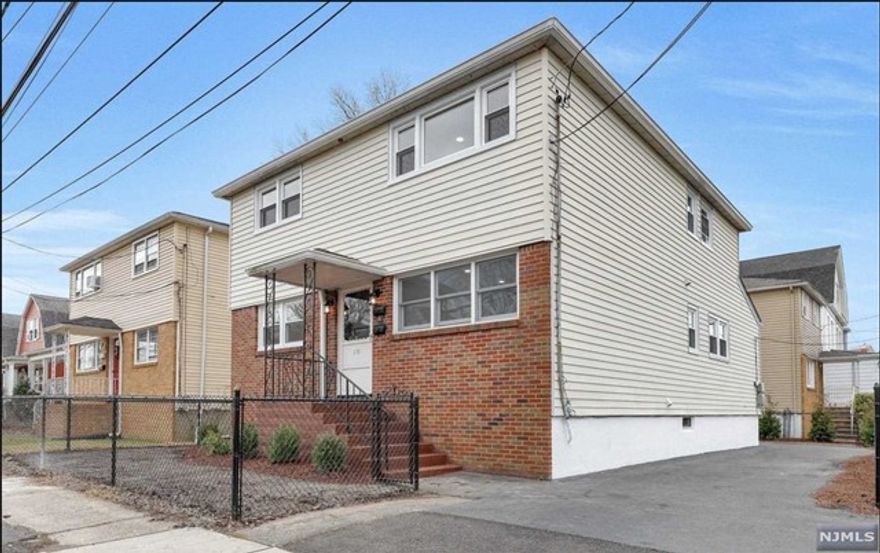 Updated 2 family in Arlington Section of town located just steps to school, shops and bus stop to Harrison PATH train via #40 Bus. Spacious home on corner lot. 1st floor has 5 rooms; Living rm, dining rm, kitchen, 2 bedrooms and full bath. Recent updates include new kitchens with new flooring, quartz tops, tiled backsplash and new stainless appliances (refrigerator w/ice maker, stove, dishwasher and built in microwave, brand new windows, entire house freshly painted inside and out, refinished oak floors, LED recessed lighting. Landscaped property.