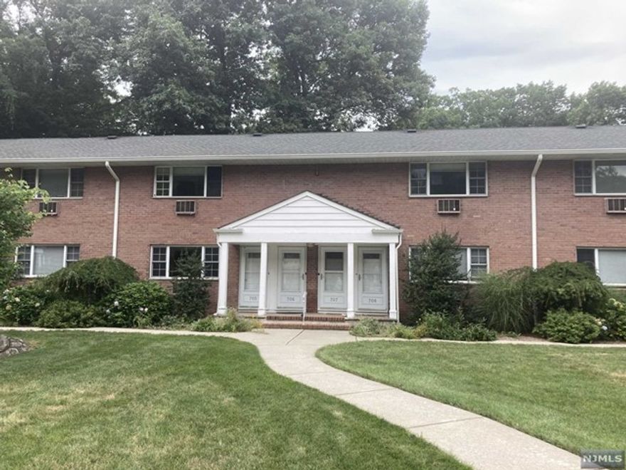 Sunny, first floor unit with private entry & beautifully updated Kit. & bath! Glistening hardwood floors in living room & bedroom, living room with wall AC, HW/BB/Gas heat, kitchen with refrigerator. Simply move in & place your furniture. Unit to be painted this week. One assigned parking space, plenty of street parking available. Rent includes: heat, hot & cold water, cooking gas, landscaping, snow removal and parking lot maintenance. Coin operated Laundry facilities & a small storage area in rear basement. No pets. This is a none smoking unit! Tenant application, credit check through NTN required, as well as landlords application which is in documents & last 2 months pay stubs. Also needed: one year's lease, one month security & a one time non refundable fee of $600 for repainting, refurbishing and cleaning. Quiet location yet conveniently located to town, for restaurants & shopping, NYC bus & train transportation & Rt. 17.