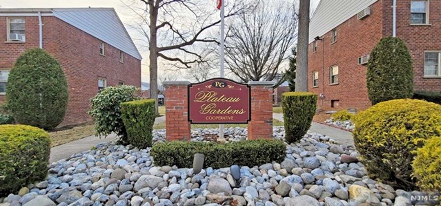 South facing, Bright, quiet and meticulously maintained 2-Level 2 Bed 1 Bath Coop in desirable Plateau Gardens! Chic farmhouse style with updated Kitchen and Hardwood floors throughout. Maintenance includes property taxes, heat, hot water, cable and internet with HBO, 1 outdoor parking space, and common areas. Cooking gas and electric separate. Storage units available for additional $50/month. Close to Cafasso Fairway's Market, Post Office, Schools, NYC Transportation, Shuttle to Edgewater Ferry, Community Center, Shopping, Restaurants. Board requires 3:1 Ratio / 20% Down