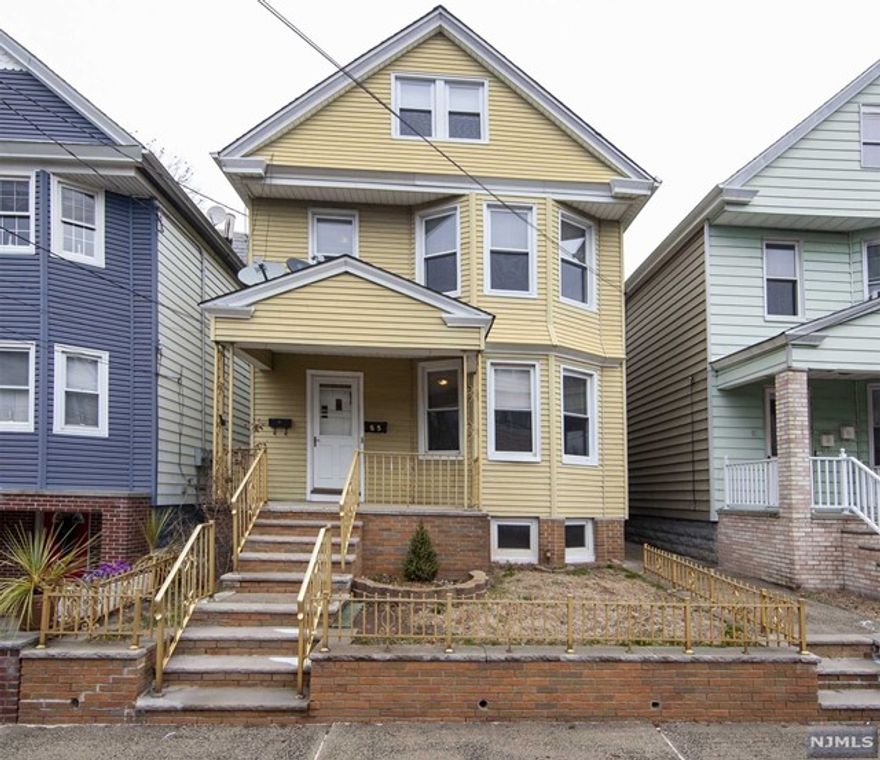 This newly renovated second floor unit in a 2 family home houses 3 spacious Bedrooms and 1 Bathroom. Bedroom includes carpet flooring and large closet space; the primary bedroom includes an oversized walk-in closet or office space. Both the Kitchen & Bathroom were redone in 2013 and includes a full suite of kitchen appliances, including dishwasher. Living space includes an open living room area, spacious kitchen, stainless steel appliances, and tile flooring. All windows have been replaced in the past 10 years. Conveniently located half hour from Exchange Place walking distance to the Hudson-Bergen Light Rail. Close to Parks, Schools, transportation, Houses of Worship, shopping and much more. Street parking is available and Tenant Gets Access to Backyard! TENANT PAYS BROKER FEE.Tenant must complete NTN application.