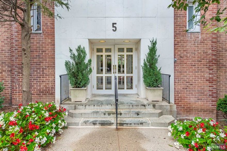 Enjoy a front row seat to Montclair's arts & cultural district! Fab 2-BR, 1-bath 1st floor condo w enclosed patio, garage parking on quiet side street, near theaters, Montclair's Restaurant Row, shopping, Public Library, NYC transport & more! Freshly painted unit w refinished parquet floors, updated EIK w SS appls, cherry cabinets, pantry w roll-outs, tile floors, Moen fixtures & granite counters. Bright, airy open-concept living room/dining room w track lighting, guest closet & sliders to private terrace soon to be enclosed for all-weather use! Primary BR w wall of closets & updated full bath w shower/tub. Rooftop terrace w amazing views of NYC & July 4 fireworks. This popular building is in the heart of Montclair, close to shops, restaurants, live music, theatre, YMCA, Montclair Art Museum, Whole Foods, & transport. Laundry 1 floor below. Elevator building. RENT INCL HEAT, hot water & water. Tenant must obtain renter's insurance.