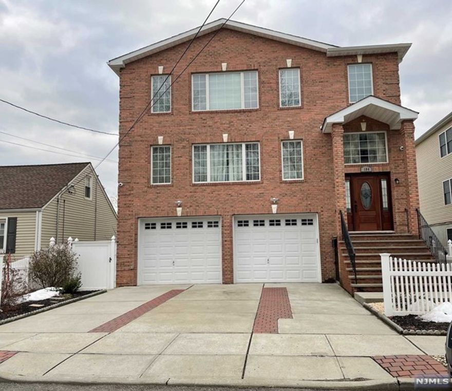 5 years young 2nd floor apartment has approximately 1750 sqft of living space. Private entrance to the unit. Inviting living/dinning room w/ hardwood floor & open layout. The kitchen features granite counter top with tiled backsplash, stainless steel appliances/exhaust hood & wood cabinetry. Primary bedroom w/walk-in closet. Two bedroom plus an additional room great for home office or guess room. High ceilings. Recessed lights. Central A/C and Hot air. Refrigerator, Washer & Dryer in unit. Easy access to New York & major highways (Parkway, Turnpike, Rt.280, 3, 21, 17). Street Parking. No pets. No smoking on the property. No yard. 1.5 MONTH SECURITY. Tenant pays broker fee. Tenant pays utilities