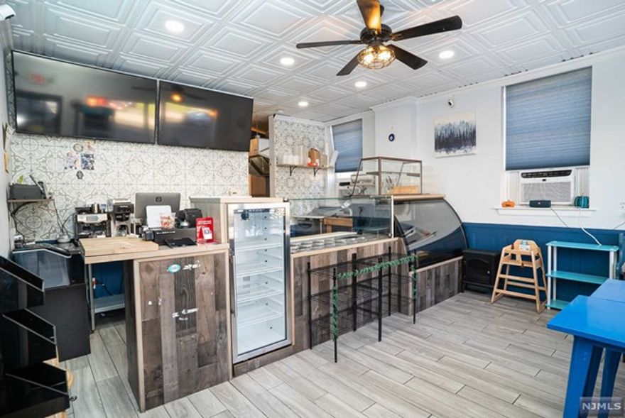 Absolute PRIME location and extremely affordable rent. High amount of foot traffic due to schools, places of worship, and tons of shopping on same street and neighboring streets. No outdoor seating permit required as the property has its own outdoor area. Brand new central air and heat system installed along with 2 window units. All equipment is like new or gently used. Great sized kitchen and tons of basement storage. All equipment, fixtures, furnishings included. Rent is currently $2480/month, with only $80/month increases built in for the next 5 years. After that, options to renew for an additional 5 or 10 years. 2 parking spaces included with plenty of street parking. Do not miss this rare opportunity to open a business in one of the most desirable locations in New Jersey!