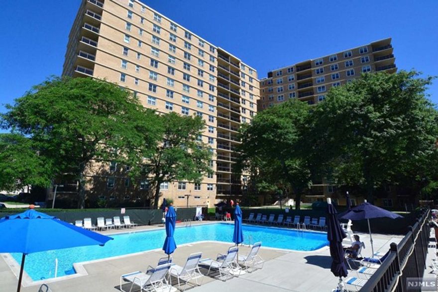 Just imagine the views East from the 14th floor from your terrace. The sunrises, skyline views, GW Bridge, and best of all a beautiful apartment. On entering leads to large living room, wood floors, skim coated ceilings, crown moldings through out. Modern eat in kitchen with the door to the terrace to sit and enjoy your morning coffee or tea. Hallway with closets leads to the second bedroom/den and to the hallway bath .The bedroom suite offers three large closets and bathroom with walk-in shower and added storage. This unit offers many beautiful updates that makes moving in so much easier. Northbridge offers beautiful grounds, outdoor heated pool, tennis courts, child's playground and pool area. Half basketball court all add to living in Northbridge Park. Parking an additional $75,80,85 a month depending on the level of garage. The ration's to purchase are 20%down and 4:1 Ratio. Top two page of the last two yrs of taxes or if buying cash must show proof of funds.