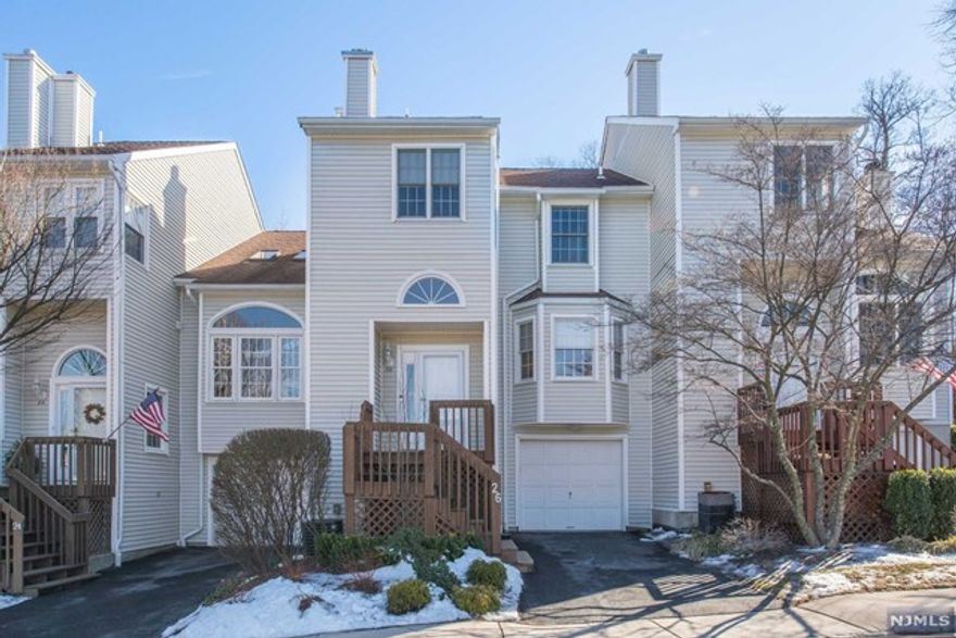 Welcome to this beautiful 2 Bedroom, 2 1/2 Bath Algonquin unit in Skyline Village! This home features an entrance foyer with closet, 1/2 bath, newer Kitchen with granite counters, SS appliances and amazing tiled backsplash, Living Room with high ceilings and wonderful floor to ceiling windows, and Dining Room with sliders to deck. Master Bedroom with walk-in closet and updated shower in full bath, 2nd bedroom and main bath complete the 2nd floor. Finished Basement with Laundry Room, Utility Room and entrance to Garage. Community offers clubhouse and pool. Conveniently located to shops/restaurants and commuters dream...near bus/train station and quick access to Rts. 23, 46 & 80. This home won't last!