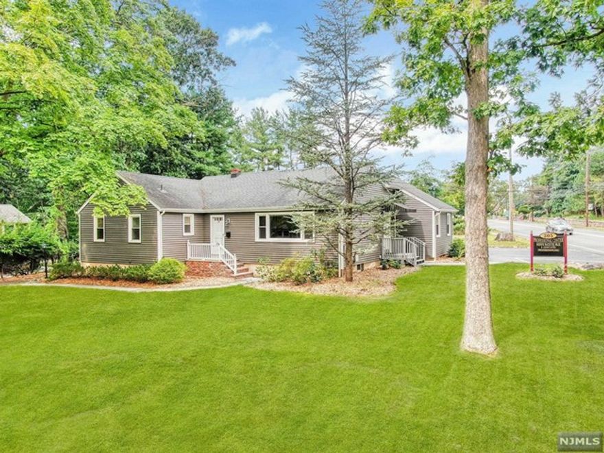 Fully Rented TurnKey Investment Opportunity. Excellent Location w/Great Visibility. High Vehicle/Foot Traffic firmly established. Strategically located near bustling Interstate Shopping Center, this 1800sf Commercial Zoned Property (4A-Mixed Use) is comprised of 400sf Office Space & 1400sf 2BR/2Bath Rsdntl Apt. Renovated in 2019, this Outstanding Asset features New Windows/CAC/Vinyl Siding/Roof/Kitchen. Office Layout: WaitRm, CopyRm, 2 Offices & Lavatory...perfect for Therapist/Acct/Lawyer/Chiro or any Pro/Business Use. Apt Layout: EF, LR, Kitchen, DR, 2 BRs, Full Bath, Deck & Full Finished Bsmnt (RecRm/WetBar, Full Bath, Lndry, Storage, OE). Fully Fenced Property w/2 Car Detached O/S Garage. Separate Utilities. Onsite Parking for 10 Cars w/Addt'l Street Parking. I/E Statement indicates the following: Apt Rent = $2,700/Mth, Office Rent = $1,000/Mth, GOI = $44,400, Expenses(Taxes/Ins) = $14,400, NOI = $30,000, CapRate = 5.5%. Close to Shopping, Dining, Route 17 & NYC Transit.