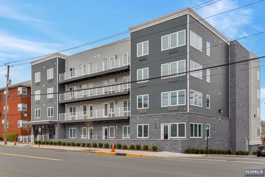 Landlord pays 1/2 fee. "The Ridge",1 bedroom unit w/living room, dining area, kitchen & "flex" room (ideal for den, TV room, etc.) & large outdoor patio. Includes walk-in closet. Luxury apartment with modern conveniences including: luxurious lobby/community room with flat screen, electronic access, elevator, fitness center w/flat screen, laundry room. Kitchens have dishwasher, microwave, refrigerator/freezer with ice maker, granite counters. ADA compliant bathrooms. Located in the center of town, Bus at corner: NJ Transit #76 to Hackensack/Penn Station & 99X (old DeCamp route). 1.5 mile to NYC train. Shuttle to Harrison PATH during rush hour from the bus loop. The Ridge is pet friendly and will accept one pet (under 25 pounds) with a one time $250 pet fee plus $50/month pet rent. Indoor parking for 1 car available for $125/month, covered parking for $100/month and uncovered for $75/month. Landlord require credit application, credit report and proof of ability to pay.