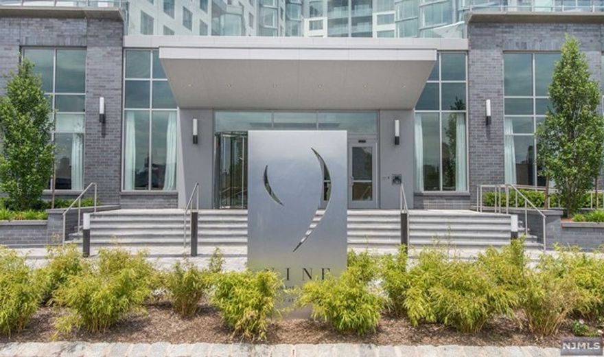 Live above it all in this massive 2,129 sqft penthouse. Enjoy all the amenities you can dream of, a concierge service, 40,000 sqft of amenity space all in a luxuriously appointed building. Penthouse living at an amazing price point. This 3 bedroom 2.5 bath unit with den is now available at Nine on the Hudson. The open living area with living/dining room & gourmet chef's kitchen featuring Bosch appliances, Thermador built-in refrigerator, Italian Pedini cabinets, & Quartz Stone countertops. A master suite comprising a walk-in closet & ensuite bathroom with full marble floor & walls, Quartz vanity countertops, Moen faucets, rain shower, & glass shower door and in-unit washer & dryer and indoor parking. This premier luxury new construction building is located along the NJ Gold Coast waterfront.