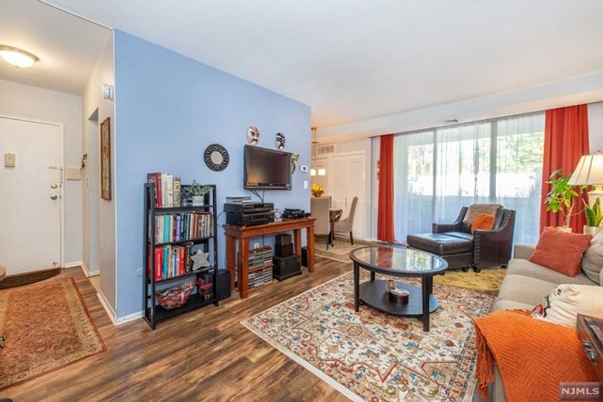 Why Rent when you can own?!?! This spacious and bright, Nicely Updated 1 BR unit has it all !! Modern kitchen with newer stainless steel appliances, granite countertops & subway tile backsplash (2018), porcelain tile floor (2021), HVAC (2018). Newer bath as well (2018) with new wall heater & shower doors. Brand new custom closet & room doors. Lots of closets including a decent size pantry. Lovely for holiday gatherings or intimate dinners with a peaceful patio setting as well. Storage cage & assigned deeded parking spot included. Relaxing pool in complex with reasonable maintenance fees(Water, Heat, Hot Water & Sewer charges INCLUDED). PET-FRIENDLY COMPLEX TOO! Gated daily from 10pm-6am (with owner remote control). Brand new card-operated washers & dryers in community laundry room. Convenient to Shopping, Restaurants, NJ Highways 3, 17, 21, 280, Garden State Parkway & NJ Turnpike. .8 mile to the Delawanna Train Station. Jitney to train close too! Options Galore! Super Opportunity!