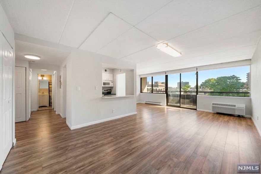 Welcome to the commuter's dream! Nestled within The Chateau, this newly updated 1-bedroom, 1-bathroom apartment offers a harmonious blend of modernity and convenience; Newly renovated kitchen with quartz countertops and SS appliances; wood floor throughout, new heat/ac systems, a sliding door leading to a generously-sized terrace. Spacious living room with open space and Plenty of closet space. With its solid concrete construction, The Chateau ensures a peaceful living environment, while amenities such as laundry rooms on each floor add to the ease of daily living. Situated in the heart of Cliffside Park, residents enjoy easy access to dining, shopping, and recreational options, as well as proximity to express buses directly to NYC, catering to the needs of even the busiest commuters. Just steps away from the bus stop to NYC with low maintenance to boot. Don't miss out this rare opportunity on this gem! The Chateau, where modern comforts meet unbeatable convenience!