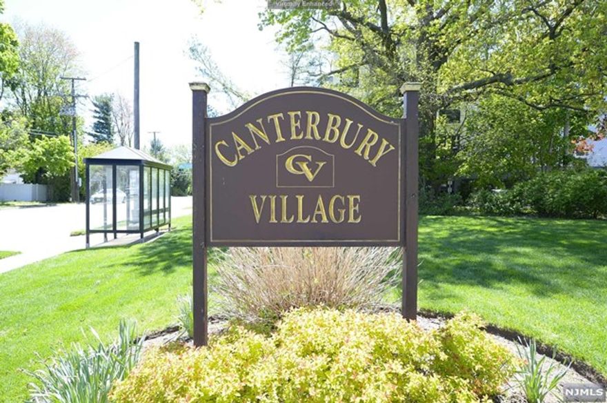 Move in ready freshly painted 3 BR, 2.5 bath tri-level Townhome in desirable Canterbury Village. The entry foyer greets you with a tasteful tile floor, coat closet and powder room. 1st floor - open floor plan provides a spacious sunken living room with wood burning FP and sliders to the terrace. The dining room offers a nice space for entertaining. Bamboo flooring throughout the first floor. There is an eat in kitchen. 2nd floor - hardwood floors, 2 spacious BR's with ample closet space, main bath, primary BR provides spacious closets, in-suite with skylight. Lower level - laundry/utility room, office/storage room with attached 2 car garage. Great location! Close to shopping, transportation and minutes to NJ transit train.