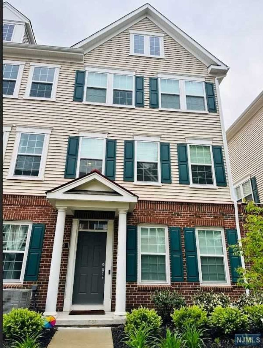 Welcome to the Crossings at Radburn; this "Mark" style unit offers one of the best locations in the community. Fantastic courtyard view with a northern exposure, great access to Route 208 and .5 miles to the Radburn train station. Very short walk to NJ Transit bus to Hoboken. Ground level offers a multi purpose room with closets, ideal for a home office, home school or overnight guest. Ground level also offers a full bath with easy access to garage. Main level offers a nice open floor plan with upgraded appliances, cabinets, flooring and rear deck with plenty of natural light. Top floor features a master bedroom suite with upgraded master bath and two walk-in closets, plus two additional bedrooms with upgraded hallway bath and washer/dryer included. Membership available to the Radburn Association. Owner will be pay yearly membership fees.