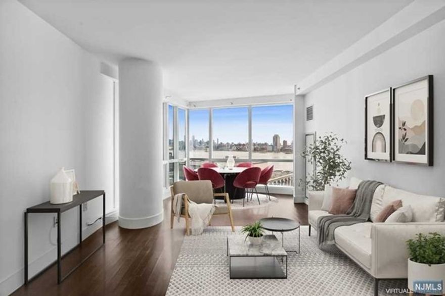 View...ALL ABOUT VIEWS!!! Fantastic Eastern exposure with Manhattan skyline views from every window! Luxury living just minutes from NYC with the best one-bedroom line in the building, spacious 937sf one bedroom with walk-in closet, and 1.5 bath, washer/dryer in unit. Located in downtown Jersey City's most desired Paulus Hook/Exchange Place area, this mint condition home features stunning European kitchen with stainless steel appliances and marble countertops, Italian cabinetry and hardwood floors through out. Spacious living room with a dining alcove to let your entertainment with Manhattan views! Over 44,000sf of amenities included outdoor pool with relax landscaped area and gym, sauna, steam room, children playroom and Golf simulators, cinema screen room. One of the most desirable location in downtown Paulus Hook area, easy to hop on PATH from Exchange Place, 4 minutes commute to WTC, or take ferry just around the corner. Indoor Parking available for $40K, great for EV.