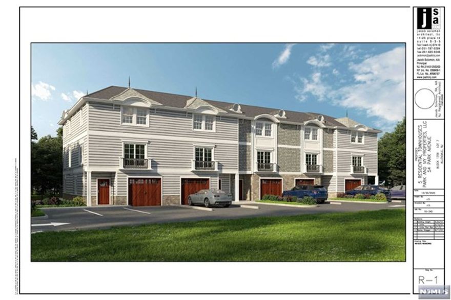 Rare opportunity to build 5 townhouses in an desirable location of Allendale right across from the train station. Property approved for 5 townhouses, (one - low income) - each townhome features Living room, dining room, eat in kitchen, 2 bedrooms, 3 bathrooms, office, one car garage, laundry room. currently property has two empty old mechanic garages. Please see documents for plans and survey.