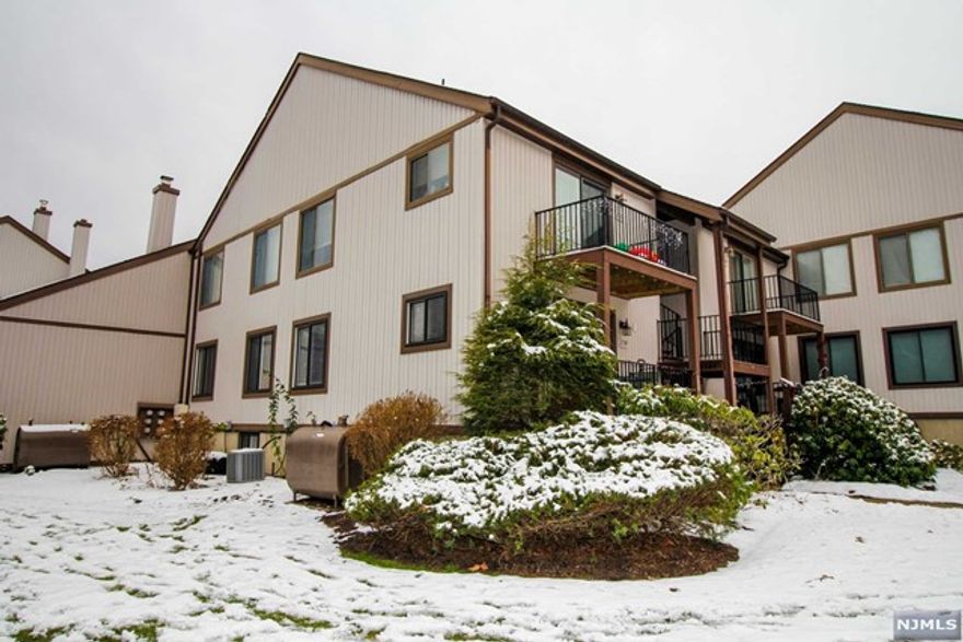 Stylish 1st Floor Townhouse with Full Finished Basement offers so Much Living Space & Plenty of Storage too! Main Floor Features a Large eat-in Kitchen with Sliders to balcony/deck, Living Room, Master Bedroom with Walk-in Closet, Den that is currently used as 2nd Bedroom and Updated Full Bathroom. Lower Level is Fully Finished with Spacious Family Room with Updated 1/2 Bath, Laundry and Oversized Storage Closet. Community Clubhouse, In-ground Pool, Snow Removal & Trash Collection are all included. Commuters Dream with Easy Access to Routes: 80, 10, 46 & 206 and nearby Train Station. Why rent when you can own this Beautiful Townhouse!