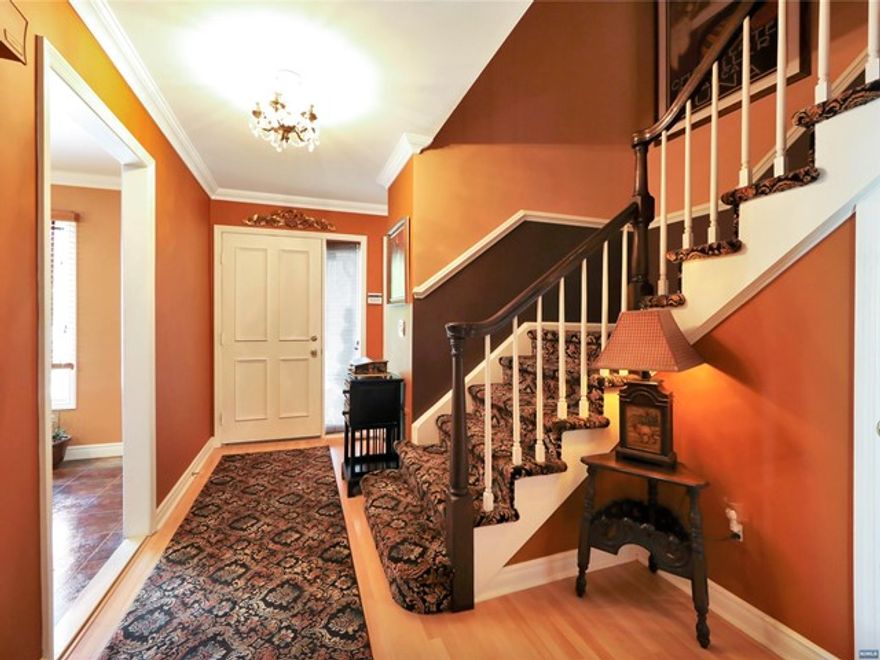 Desirable 3 Bedroom 2 1/2 bath w/ garage available in Ramapo Ridge. First floor has Entry Way, Living Room w/fireplace, Beautiful Eat-in-Kitchen with custom cabinets, Granite Counters and Stainless-Steel appliances Formal Dining Room w/sliding glass door to deck, Powder Room. Upstairs has a Master Bedroom with stunning Full Bath (high end vanity & granite top) and custom walk-in-closet, 2 bedrooms and full bath. Hardwood floors in the bedrooms. Laundry Room located on second floor. Large deck in private setting w/motorized awning to enjoy the outdoors. Beautiful Landscaped Lawn behind the unit, direct access to walking path. Attached garage w/built in storage. More Items included see list. 2 zone AC. Ramapo Ridge has Pool, Tennis Courts. Play Ground, Club House and does permit pets. Close to Schools, Shopping and NYC Transportation. Mahwah has great schools and low taxes. Mahwah has 3 County Parks a Ski Area, close to I-87 & I-287. Great opportunity to live in Mahwah.