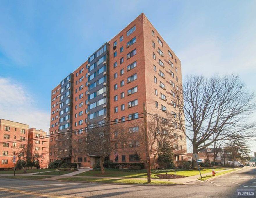 Right next to Hackensack University Medical Center. Great studio(642 sqft.) with new kitchen, updated bath, and New Wall A/C 5 years ago. Plenty of closets, hardwood floor through out. Extra space is ideal for office, den or exercise room, and potential bed room. All UTILITIES (HEAT, HOT WATER, ELECTRIC, MAINTENANCE) ARE INCLUDED. One indoor parking spot(#35) fee is $50 with lots of visitor parking spot outside. Pet registration fee is $100/Yr. NYC express bus literally at the door; a few blocks to NYC train. Convenient to everything. Light in the heart of the prestigious Prospect Avenue high rise area. Easy to access to major highway I80 in 3 minutes.