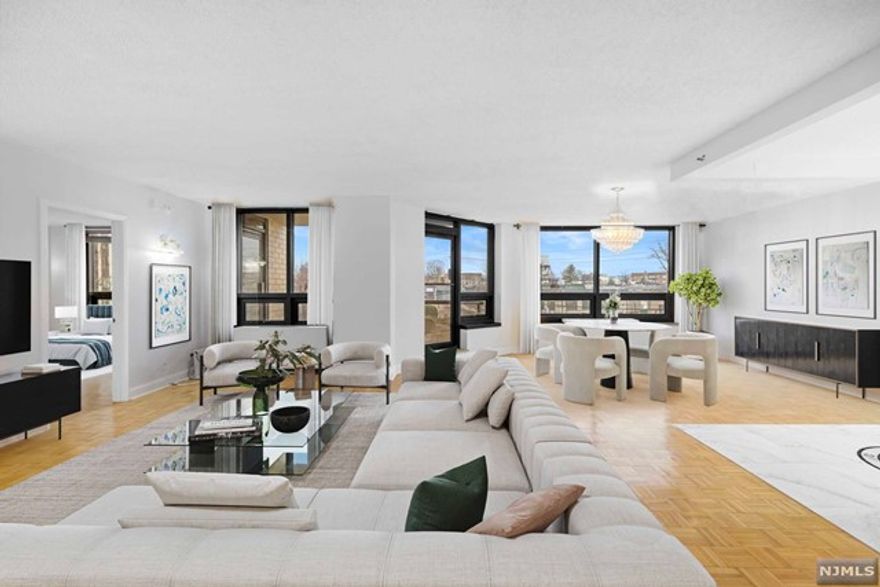 Buckingham Tower - sought after luxury condominium known for its spacious units - renovated unit, approx 2064SF, boasts a new kitchen featuring top-tier BOSCH appliances, quartz slab backsplash and countertop, Spacious layout includes a generous living room with large windows and a separate dining area, mahogany wet bar equipped with a wine cooler, and direct access to a private terrace. New In Unit BOSCH washer/dryer. The Primary Suite provides access to the terrace, sizable walk-in cedar closets, a primary bath with a large soaking tub, a roomy glass shower with jets and custom handmade vanities complemented by onyx countertops. The 2nd bedroom features a renovated full bath and cedar closets. Buckingham Tower, known for its white-glove full-service amenities, boasts a wealth of offerings, including a rooftop pool, a state-of-the-art fitness center, valet parking, and more! Indoor parking available 115 extra.cable 21$ extra. 1 month broker fee paid by tenant. Come take a look!