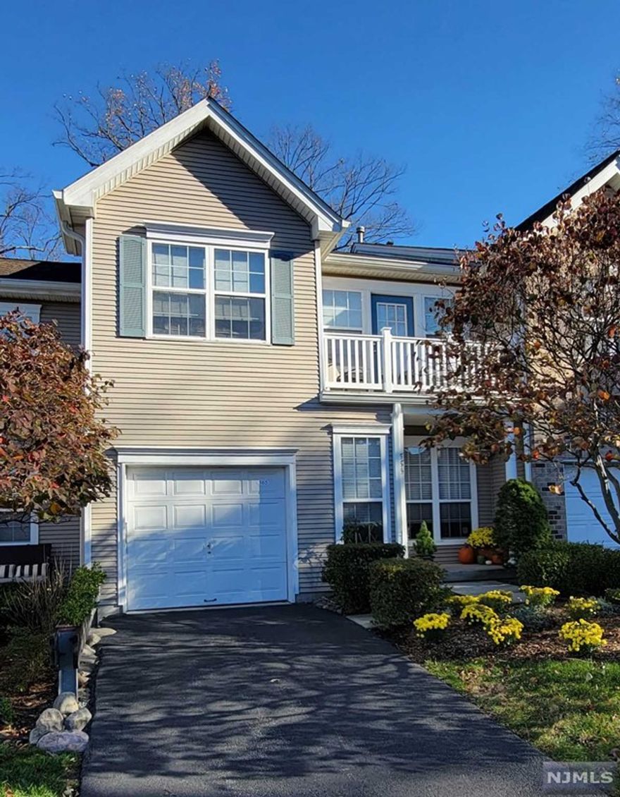 First time offered! only 1 owner. 3 bedroom, 2 1/2 baths townhouse with attached garage. First floor has Entry Way, Living Room, Formal Dining Room, 2-story Family Room with fireplace, MEIK and Powder Room. Second floor has Master Bedroom w/vaulted ceiling & terrace, 2 walk-in closets and updated Full Bath with vanity 2 sinks, tub and walk in shower with frameless surround. To complete the second floor there are 2 additional bedrooms, Full Bath and Laundry Room. Full finished basement with Den/Office/Rec Room and plenty of storage. Huge private deck off the kitchen overlooks the woods and to enjoy the outdoors. This unit has separate private entrance and driveway. Attached 1 car garage that enters first level of condo. Birchwood Hills has pool, tennis courts, exercise room, playground & club house. Mahwah has 3 County Parks and Ski Area. Close to schools, shopping and NYC Transportation.