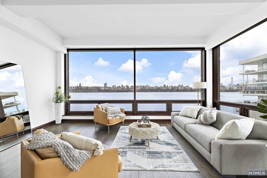 This South East Corner Spectacular 3 Bed home featured in The Pearl's inspiration was to create a complete flow-through home to showcase the New York City skyline and the Hudson River. The extraordinary ceiling to floor expansive windows break down the barrier between your home and the Hudson River. The Pearl was designed for THE WAY WE LIVE TODAY with resort-style amenities that allow you to create your own five-star experience without ever having to leave home. The Pearl is a personal sanctuary with numerous private spaces including spectacular roof decks featuring unobstructed NYC-Hudson River Views, private pool and cabana area, clubrooms, library, private shuttle service to NY Waterway Ferry and 24 Hr Concierge. The Pearl offers an extraordinary lifestyle and distinctive luxury residence you will enjoy!