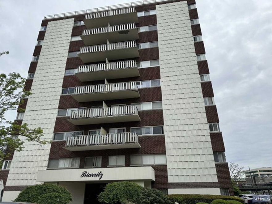 Enjoy the Fort Lee Condo Community-Welcome to The Biarritz-Boutique Mid Rise building- Spacious 2 bedroom and 2 full bath with terrace Steps away from the GW Bridge with easy access to transportation and the Bridge Plaza North Shopping Center-Local Acme market just a short walk from the building Approx 1363 sq ft of living space This property is for those who have a VISION and can TRANSFORM this space. The building has a laundry room and an outdoor pool. All utilities are included with the monthly maintenance (eletric,gas,heat and water) Cozy community feel amidst the bustling town- Prime location (parking is $ 50.00 per month )