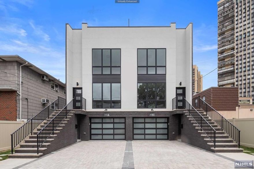 Modern Multilevel townhouse in Cliffside Park - A unique design in a convenient location. New Construction with rooftop terrace - New Home Warranty - come take a look