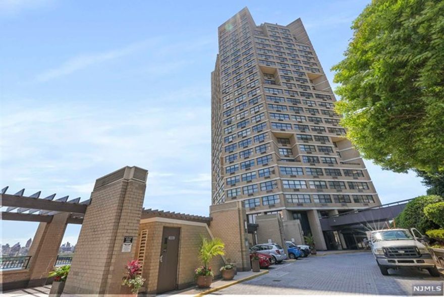 This beautifully renovated 2-bedroom, 2-bath, 979 sq. ft. condo features direct views of NYC midtown/uptown and the GWB. With modern finishes, a spacious ensuite primary bedroom, hardwood and tile flooring throughout, and an open floor plan, this home is bathed in natural light from the incredible sunrise. Located in the sought-after Galaxy Towers complex, enjoy luxury amenities like all-inclusive utilities, 24-hour concierge and security services, pools, hot tubs, an exclusive spa and gym with high-end equipment, saunas, tennis and pickleball courts, a landscaped outdoor sanctuary, conference rooms, children's rooms, and more! Perfectly situated for easy commuting. Optional parking is $120 monthly and a key fob is $25. Available furnished or unfurnished. Renters insurance required.