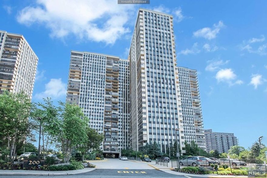 Beautiful open view. Spacious 2 Bed, 1.5 Bath (1,069SF). Currently the second bed is being used as a den/office. Marble floor throughout. Newer kitchen with granite counter top. Updated bathroom. Apt will be freshly painted and professionally cleaned. Great transportation to NYC. Tenant can enjoy outdoor pool, tennis and playground. One parking is $75/month. $300 move in fee, $1,000 refundable move in security deposit.