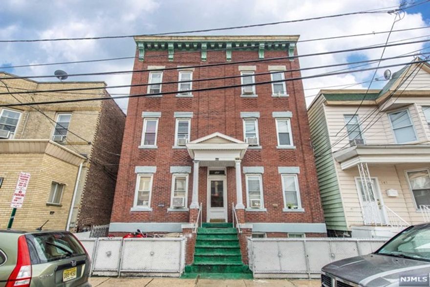 Brick 6 family building located near Bergenline Ave shops and transportation. Each unit offers Living room , Eat in kitchen, 2 bedrooms and bath. Two units on each floor and part finished basement with separate hallway entrance and access to yard .Three of the six units are immediate family and will be vacant at closing. Great opportunity to renovate and rent at current market value.