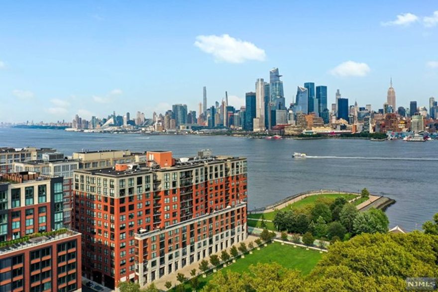 GREAT VALUE ALERT! Welcome to your dream waterfront condo at the luxurious Maxwell Place! Conveniently located in the best neighborhood in Hoboken with premium amenities and a stunning NYC skyline views. This 1 bed, 1.5 bath sun filled unit offers 1 deeded garage spot, washer & dryer in unit, central air, tons of storage & modern touches. Updated kitchen w/ granite counters, pantry, SS appliances & center island. Freshly painted & well maintained complete w/ beautiful hardwood floors & tall windows. The spacious primary suite boasts 3 large closets & a huge en-suite bath. Amenities include 2 outdoor pools, state-of-the-art gym, community room, elevators, 24/7 doorman, rooftop patios, grilling area & a children's playroom. HOA fee covers all amenities, common area maint, gas, water, & parking. Steps away from shops, restaurants, bars, parks, bike paths, running trails, dog parks & much more! Only minutes from the north side ferry, PATH, Hoboken train station & Lincoln Tunnel.