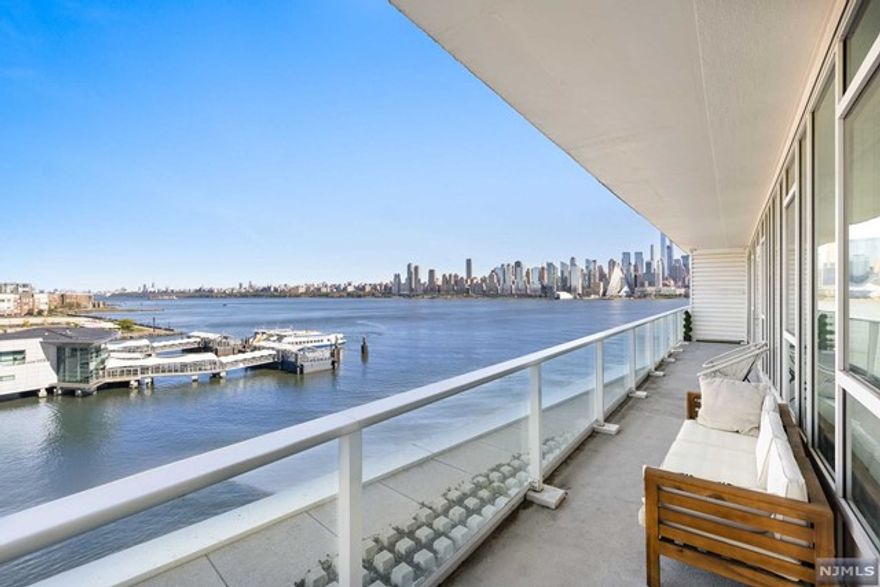 AVORA - Welcome to Residence 604. This is THE three bedroom plus den you've been waiting for! LIVE BEAUTIFULLY in this 1,567sf residence w/ Northeast Hudson River Views from the full-length terrace & the floor-to-ceiling windows. Avora's exceptional finishes include beautiful wood floors, quartz counters, custom cabinets, porcelain tile & high-end appliances. A spacious kitchen has ample storage with built-in appliances, direct vented cooking hood & a wine refrigerator. Three bright bedrooms share the Hudson River views and the primary features a heavenly spa-like bathroom with soaking tub. In addition to the bedrooms there is a private alcove, perfect for a home office or Peloton studio. Building amenities include 24-hr Concierge, Health Club, Media Room, Sports Simulator, Resident Lounges, and a Pool Deck & BBQ Patio with amazing New York City views. Avora residents enjoy NY Waterway Ferry service, Light Rrail & NJ Transit Bus service steps from the lobby.