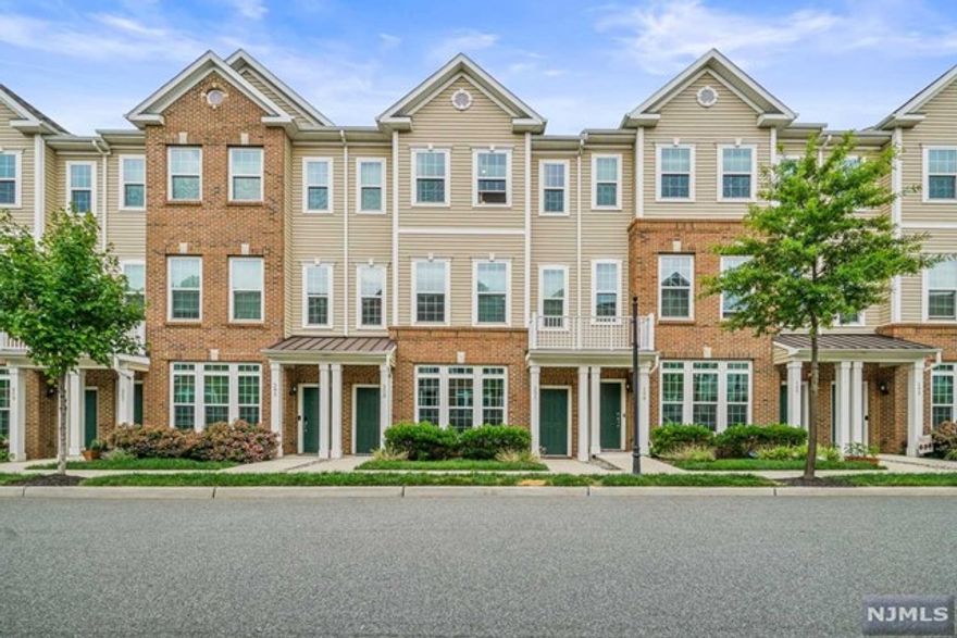 Welcome home to this immaculate and 5 year old (built in 2017) 1771 sq ft townhome in the beautiful community of LIBERTY SQUARE AT WESMONT STATION. Full of natural light, this 3 bedroom 2.1 full bath home boasts high ceilings, a beautiful kitchen with stainless steel appliances, stone countertops and an abundance of storage. Open concept living and dining, large 1 car garage and located in the heart of Bergen County. Wesmont Train station right outside the community, schools, new sports complex, shopping, and entertainment all within proximity of this vibrant community. Water and exterior maintenance included in low monthly HOA fee.