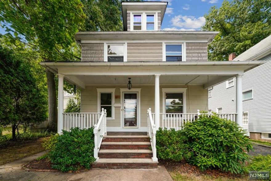 2 Family home in Ho-Ho-Kus in prime location with newly refinished hardwood floors, freshly painted, new bathroom and new paved driveway. Beautiful detail with charming front porch and wonderful entry foyer. Full use of basement with laundry and one side of garage. Landlord maintains lawn and snow.